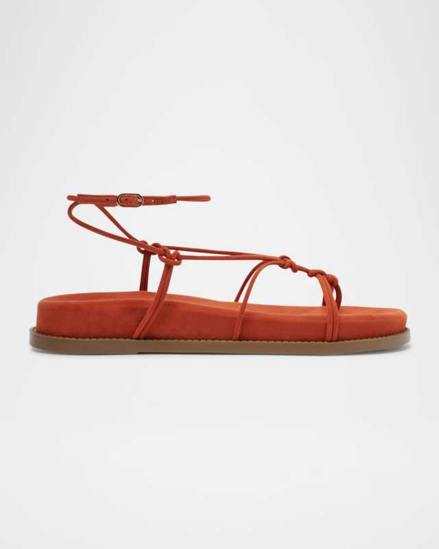 Calabria Strappy Suede Sporty Sandals